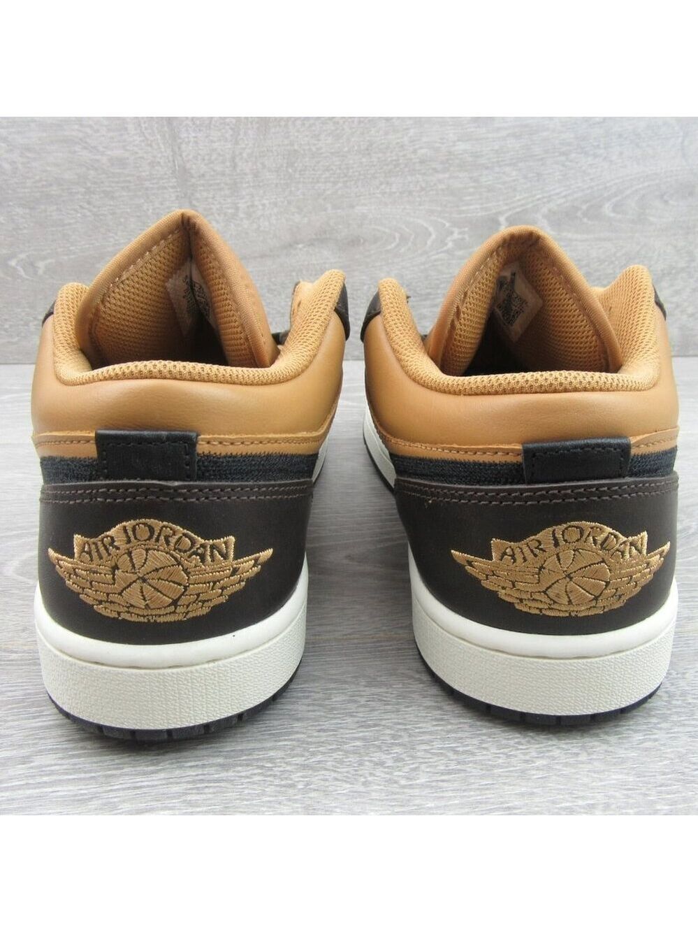 Air Jordan 1 Low SE Sneakers Mens Size 10.5 Flax Baroque Brown NEW - Picture 8 of 14